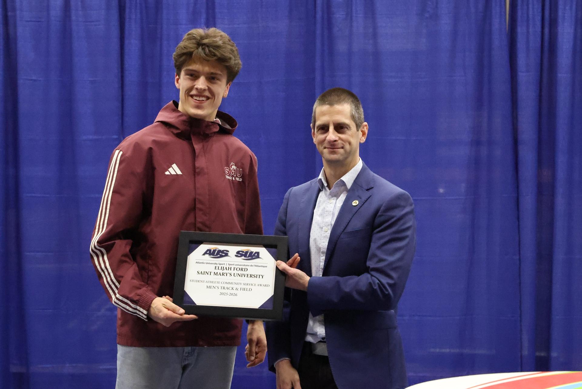 Huskies track & field finish AUS Championship with 10 medals; Ford wins Student-Athlete Community Service Award