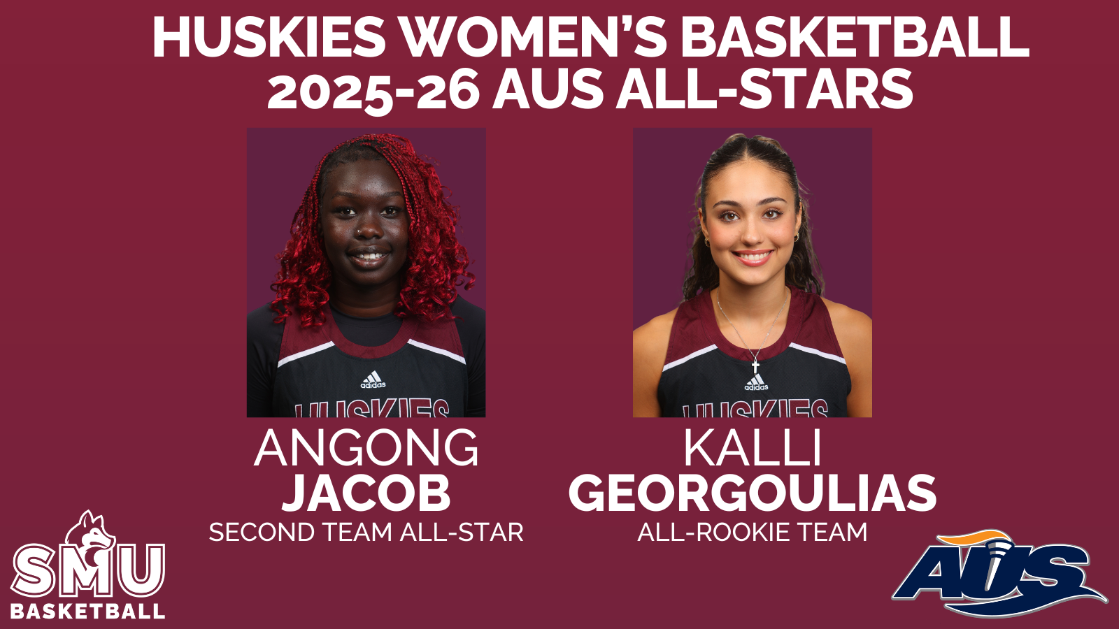 Jacob, Georgoulias honoured with AUS Women's Basketball All-Stars selections