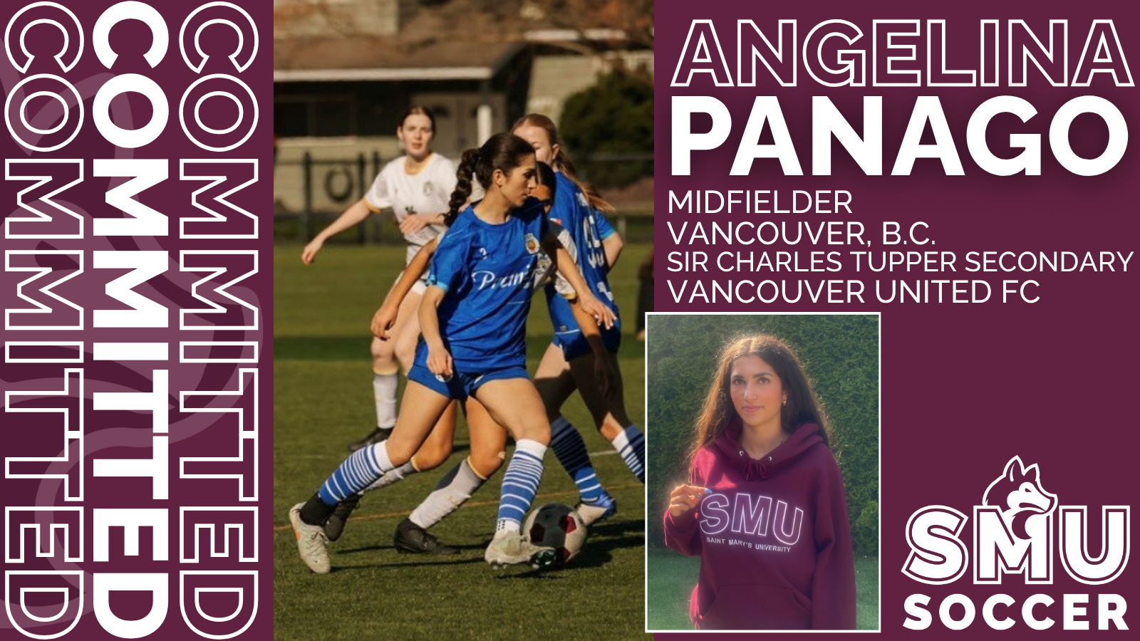 Huskies women&rsquo;s soccer announce commitment of midfielder Angelina Panago
