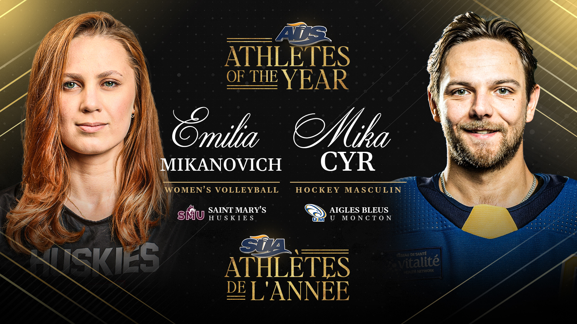 Emilia Mikanovich named AUS Female Athlete of the Year, nominee for Mitchell Award