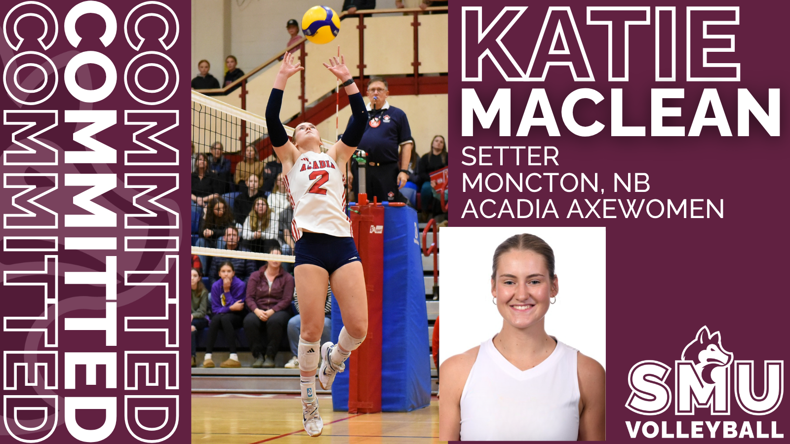 Huskies Volleyball announce commitment of Katie MacLean to lineup for 2026-27 season